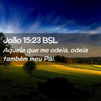 Picture 02 - João 15:23 BSL - Aquele que me odeia, odeia também meu - Bible Verse Picture