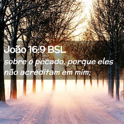 Picture 02 - João 16:9 BSL - sobre o pecado, porque eles não acreditam em - Bible Verse Picture