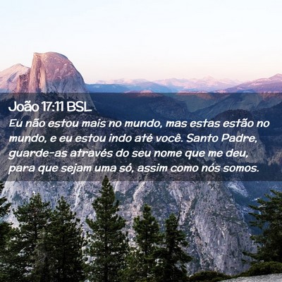 Picture 02 - João 17:11 BSL - Eu não estou mais no mundo, mas estas estão no - Bible Verse Picture