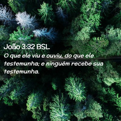 Picture 02 - João 3:32 BSL - O que ele viu e ouviu, do que ele testemunha; e - Bible Verse Picture