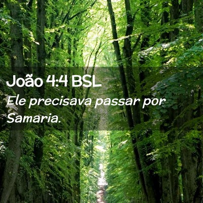 Picture 02 - João 4:4 BSL - Ele precisava passar por - Bible Verse Picture