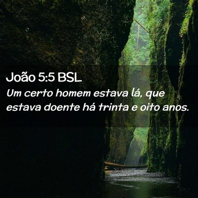 Picture 02 - João 5:5 BSL - Um certo homem estava lá, que estava doente há - Bible Verse Picture