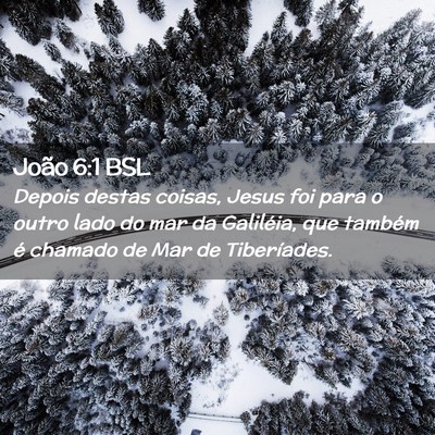 Picture 02 - João 6:1 BSL - Depois destas coisas, Jesus foi para o outro lado - Bible Verse Picture