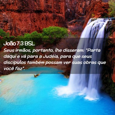 Picture 02 - João 7:3 BSL - Seus irmãos, portanto, lhe disseram: “Parta - Bible Verse Picture