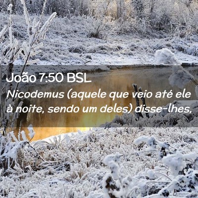 Picture 02 - João 7:50 BSL - Nicodemus (aquele que veio até ele à noite, - Bible Verse Picture