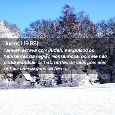 Picture 02 - Juízes 1:19 BSL - Yahweh estava com Judah, e expulsou os habitantes - Bible Verse Picture