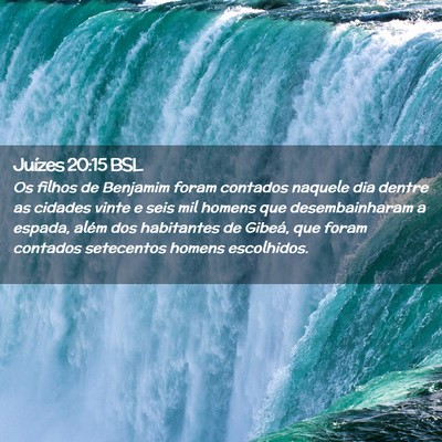 Picture 02 - Juízes 20:15 BSL - Os filhos de Benjamim foram contados naquele dia - Bible Verse Picture