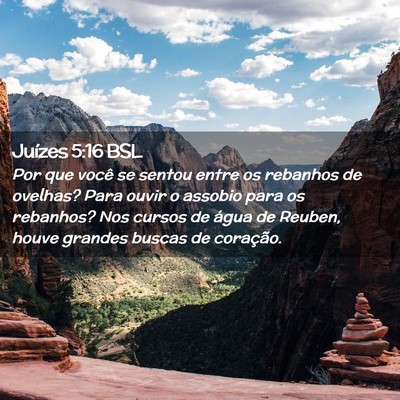 Picture 02 - Juízes 5:16 BSL - Por que você se sentou entre os rebanhos de - Bible Verse Picture