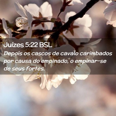 Picture 02 - Juízes 5:22 BSL - Depois os cascos de cavalo carimbados por causa - Bible Verse Picture