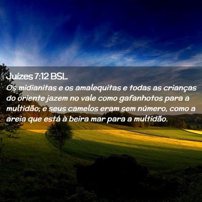 Picture 02 - Juízes 7:12 BSL - Os midianitas e os amalequitas e todas as - Bible Verse Picture