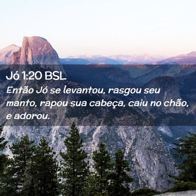 Picture 02 - Jó 1:20 BSL - Então Jó se levantou, rasgou seu manto, rapou - Bible Verse Picture