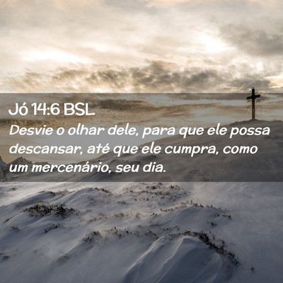 Picture 02 - Jó 14:6 BSL - Desvie o olhar dele, para que ele possa - Bible Verse Picture