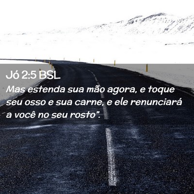 Picture 02 - Jó 2:5 BSL - Mas estenda sua mão agora, e toque seu osso e - Bible Verse Picture