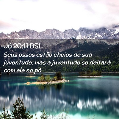 Picture 02 - Jó 20:11 BSL - Seus ossos estão cheios de sua juventude, mas a - Bible Verse Picture
