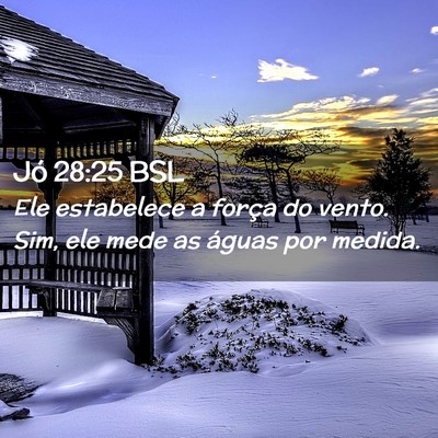 Picture 02 - Jó 28:25 BSL - Ele estabelece a força do vento. Sim, ele mede - Bible Verse Picture