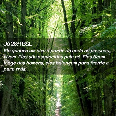 Picture 02 - Jó 28:4 BSL - Ele quebra um eixo a partir de onde as pessoas - Bible Verse Picture