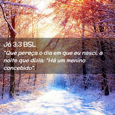 Picture 02 - Jó 3:3 BSL - “Que pereça o dia em que eu nasci, a noite que - Bible Verse Picture