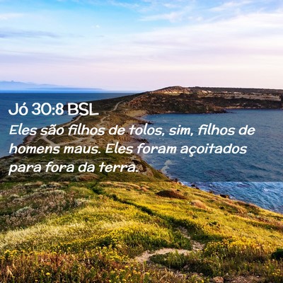 Picture 02 - Jó 30:8 BSL - Eles são filhos de tolos, sim, filhos de homens - Bible Verse Picture