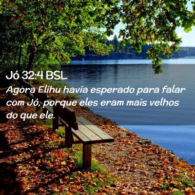 Picture 02 - Jó 32:4 BSL - Agora Elihu havia esperado para falar com Jó, - Bible Verse Picture