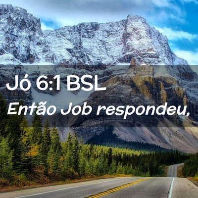 Picture 02 - Jó 6:1 BSL - Então Job - Bible Verse Picture
