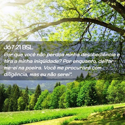 Picture 02 - Jó 7:21 BSL - Por que você não perdoa minha desobediência e - Bible Verse Picture