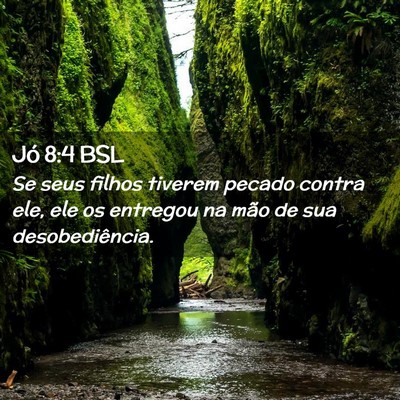 Picture 02 - Jó 8:4 BSL - Se seus filhos tiverem pecado contra ele, ele os - Bible Verse Picture