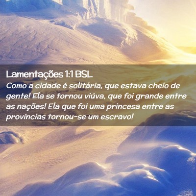 Picture 02 - Lamentações 1:1 BSL - Como a cidade é solitária, que estava cheio de - Bible Verse Picture