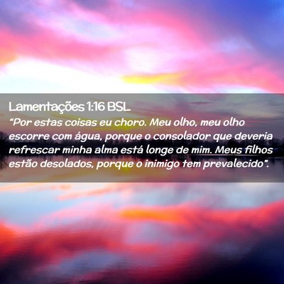 Picture 02 - Lamentações 1:16 BSL - “Por estas coisas eu choro. Meu olho, meu olho - Bible Verse Picture