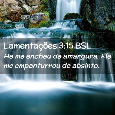 Picture 02 - Lamentações 3:15 BSL - He me encheu de amargura. Ele me empanturrou de - Bible Verse Picture