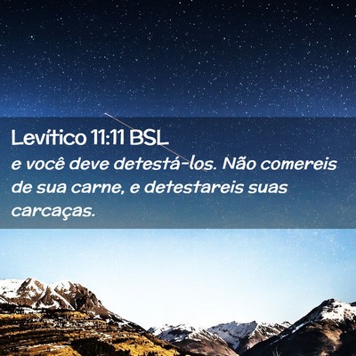 Picture 02 - Levítico 11:11 BSL - e você deve detestá-los. Não comereis de sua - Bible Verse Picture