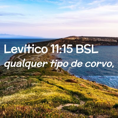 Picture 02 - Levítico 11:15 BSL - qualquer tipo de - Bible Verse Picture