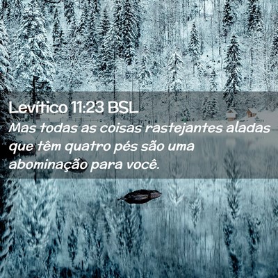 Picture 02 - Levítico 11:23 BSL - Mas todas as coisas rastejantes aladas que têm - Bible Verse Picture