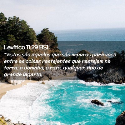 Picture 02 - Levítico 11:29 BSL - “'Estes são aqueles que são impuros para - Bible Verse Picture