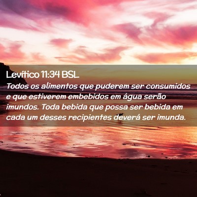 Picture 02 - Levítico 11:34 BSL - Todos os alimentos que puderem ser consumidos e - Bible Verse Picture