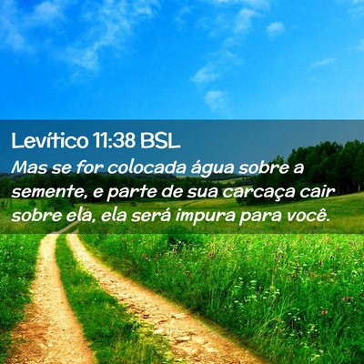 Picture 02 - Levítico 11:38 BSL - Mas se for colocada água sobre a semente, e - Bible Verse Picture