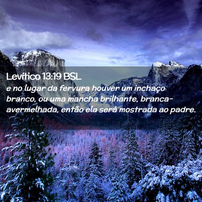Picture 02 - Levítico 13:19 BSL - e no lugar da fervura houver um inchaço branco, - Bible Verse Picture