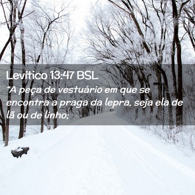 Picture 02 - Levítico 13:47 BSL - “A peça de vestuário em que se encontra a - Bible Verse Picture