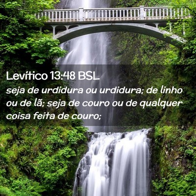 Picture 02 - Levítico 13:48 BSL - seja de urdidura ou urdidura; de linho ou de lã; - Bible Verse Picture