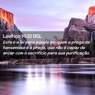 Picture 02 - Levítico 14:32 BSL - Esta é a lei para aquele em quem a praga da - Bible Verse Picture
