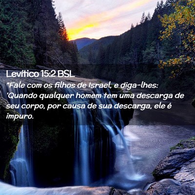 Picture 02 - Levítico 15:2 BSL - “Fale com os filhos de Israel, e diga-lhes: - Bible Verse Picture