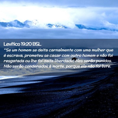Picture 02 - Levítico 19:20 BSL - “'Se um homem se deita carnalmente com uma - Bible Verse Picture