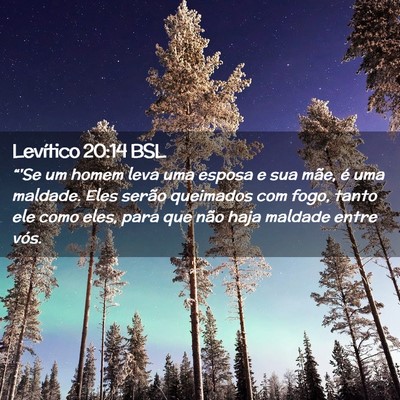 Picture 02 - Levítico 20:14 BSL - “'Se um homem leva uma esposa e sua mãe, é - Bible Verse Picture