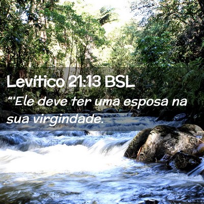 Picture 02 - Levítico 21:13 BSL - “'Ele deve ter uma esposa na sua - Bible Verse Picture