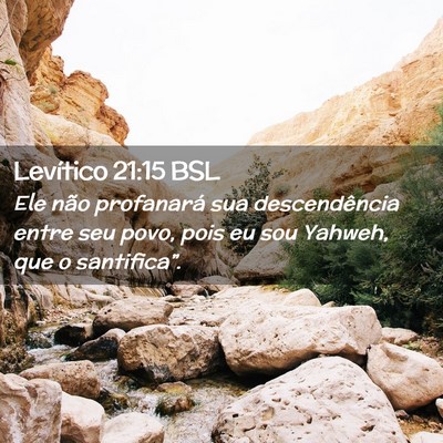 Picture 02 - Levítico 21:15 BSL - Ele não profanará sua descendência entre seu - Bible Verse Picture