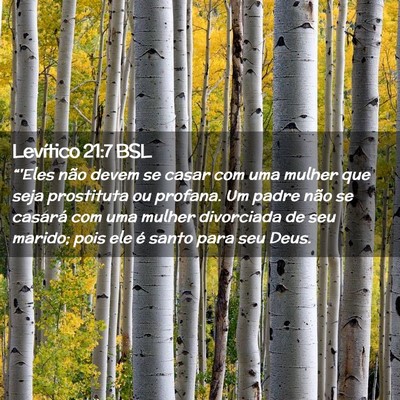 Picture 02 - Levítico 21:7 BSL - “'Eles não devem se casar com uma mulher que - Bible Verse Picture