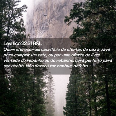 Picture 02 - Levítico 22:21 BSL - Quem oferecer um sacrifício de ofertas de paz a - Bible Verse Picture