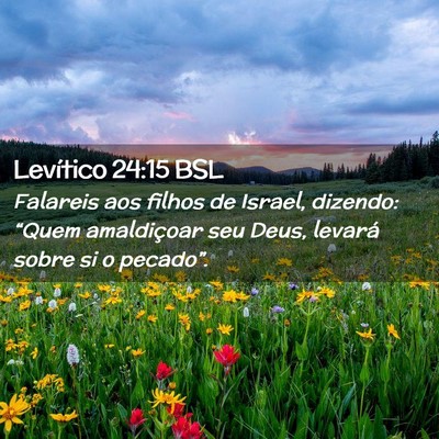 Picture 02 - Levítico 24:15 BSL - Falareis aos filhos de Israel, dizendo: “Quem - Bible Verse Picture