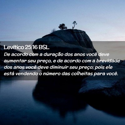 Picture 02 - Levítico 25:16 BSL - De acordo com a duração dos anos você deve - Bible Verse Picture