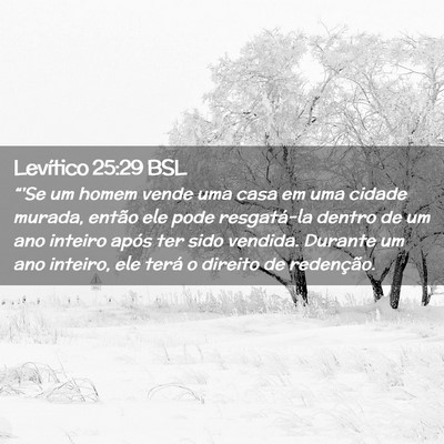 Picture 02 - Levítico 25:29 BSL - “'Se um homem vende uma casa em uma cidade - Bible Verse Picture