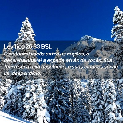 Picture 02 - Levítico 26:33 BSL - Espalharei vocês entre as nações, e - Bible Verse Picture